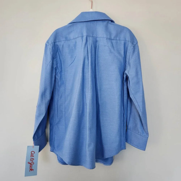 Cat and Jack 2 Piece Set Size 4 Dress Pants & Button Down Dress Shirt Black Blue - Picture 4 of 8